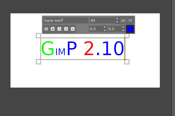 1文字ごとの装飾 1文字ごとの装飾
