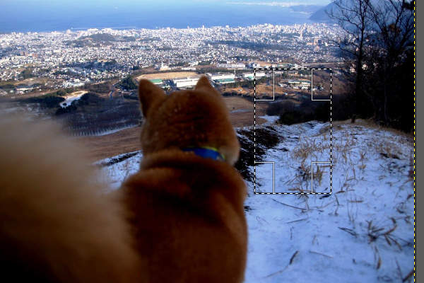 3. 矩形に選択 3. 矩形に選択