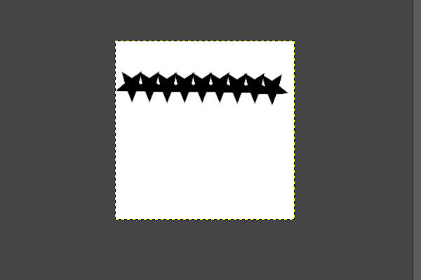 8. 一定間隔で星が描かれる 8. 一定間隔で星が描かれる