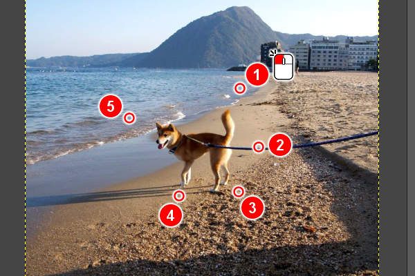 3. クリックでつなげる 3. クリックでつなげる