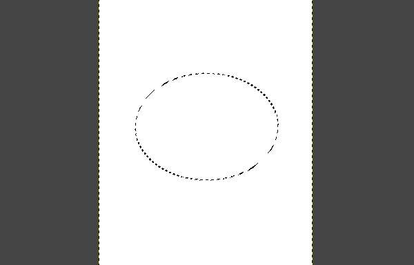 1. 楕円の形状に選択する