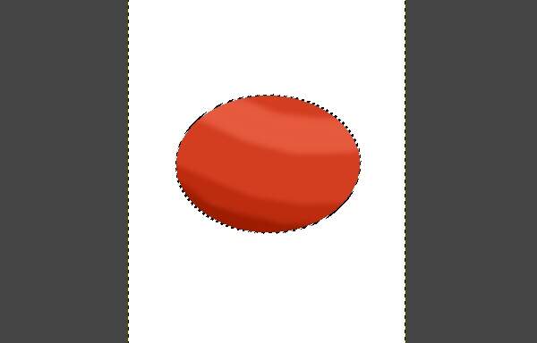 21. 中心からやや上を塗る