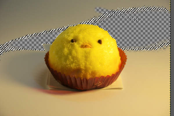 11. 削除された部分が透明になる 11. 削除された部分が透明になる